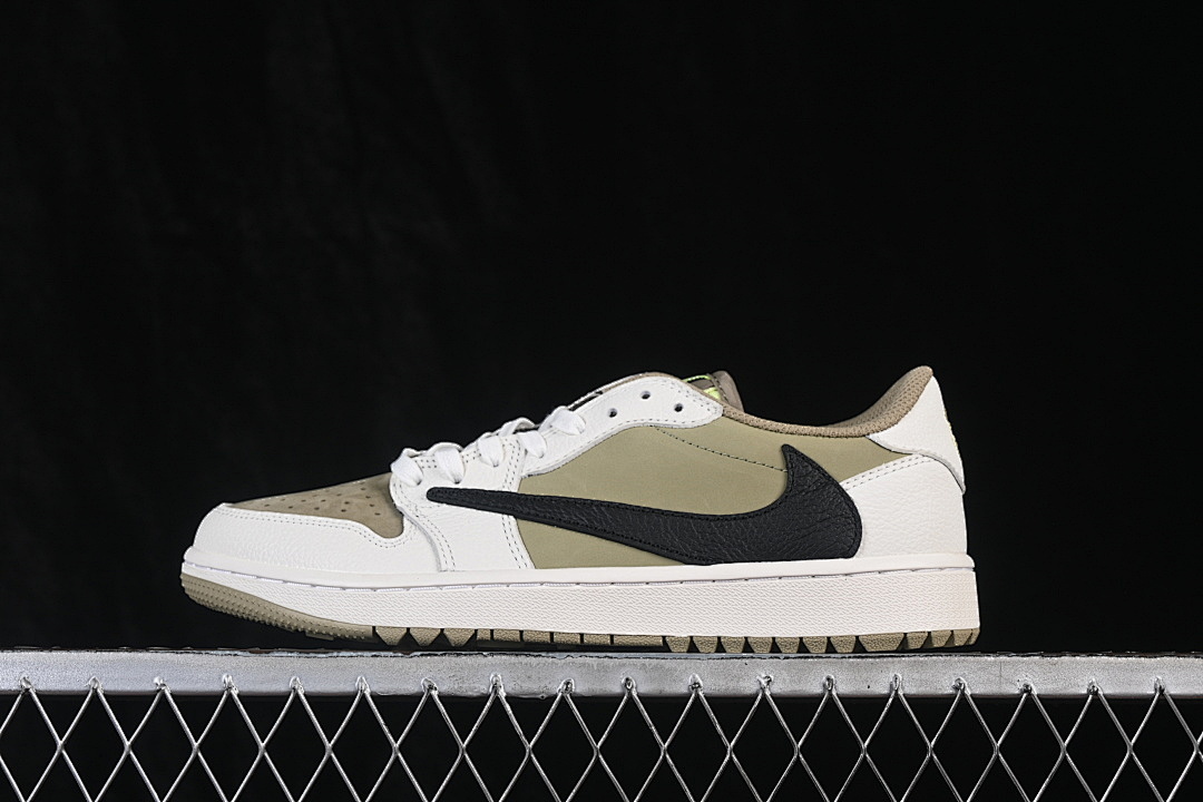 Jordan [FZ3124-200]-[JORDAN 1 RETRO LOW GOLF NEUTRAL OLIVE/BROWN-WHITE]-[WOMAN:36-39]-[MAN:40-48.5] - Image 2