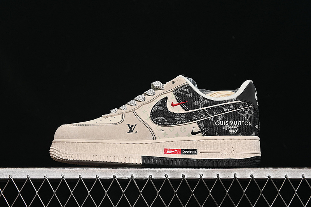 Nike [MZ9588-803]-[AIR FORCE 1 07 LOW LV WHITE/GREY/BLACK]-[WOMAN:36-39]-[MAN:40-45] - Image 2