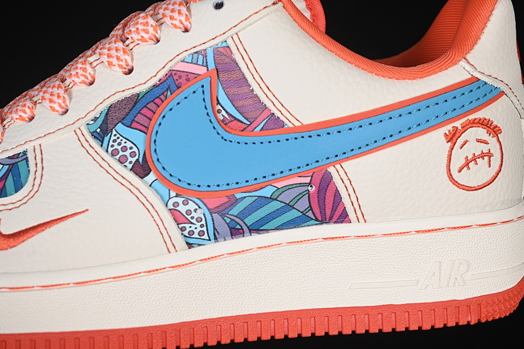 Nike [XL1979-125]-[AIR FORCE 1 07 LOW CASUAL SNEAKERS RED/WHITE/BLUE]-[WOMAN:36-39]-[MAN:40-45] - Image 7