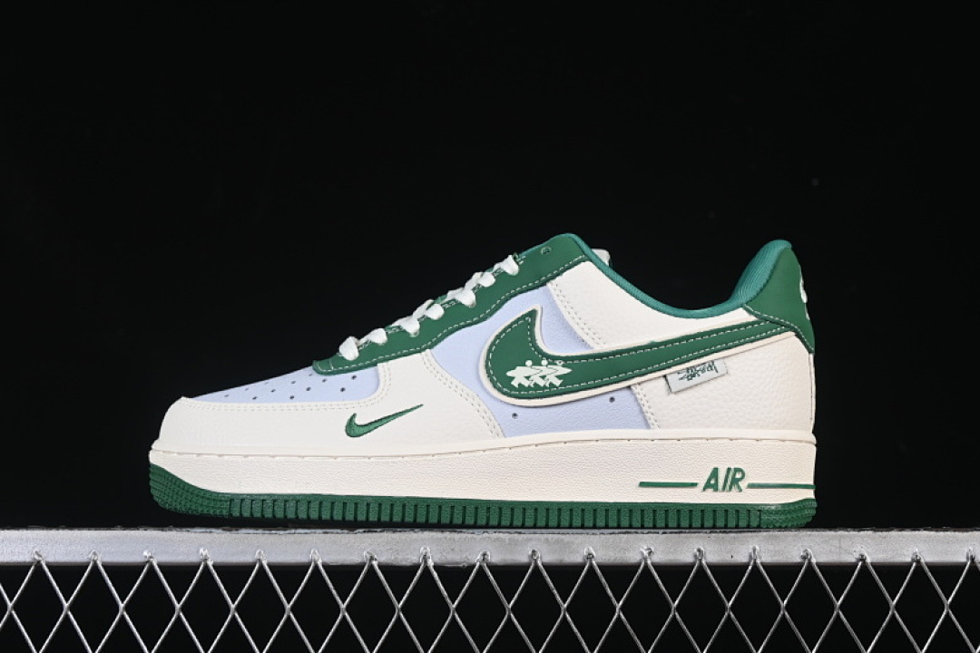 Nike Nike AIR FORCE 1 07 LOW CASUAL SNEAKERS DARK GREEN/WHITE · DD1982-305, photo 1