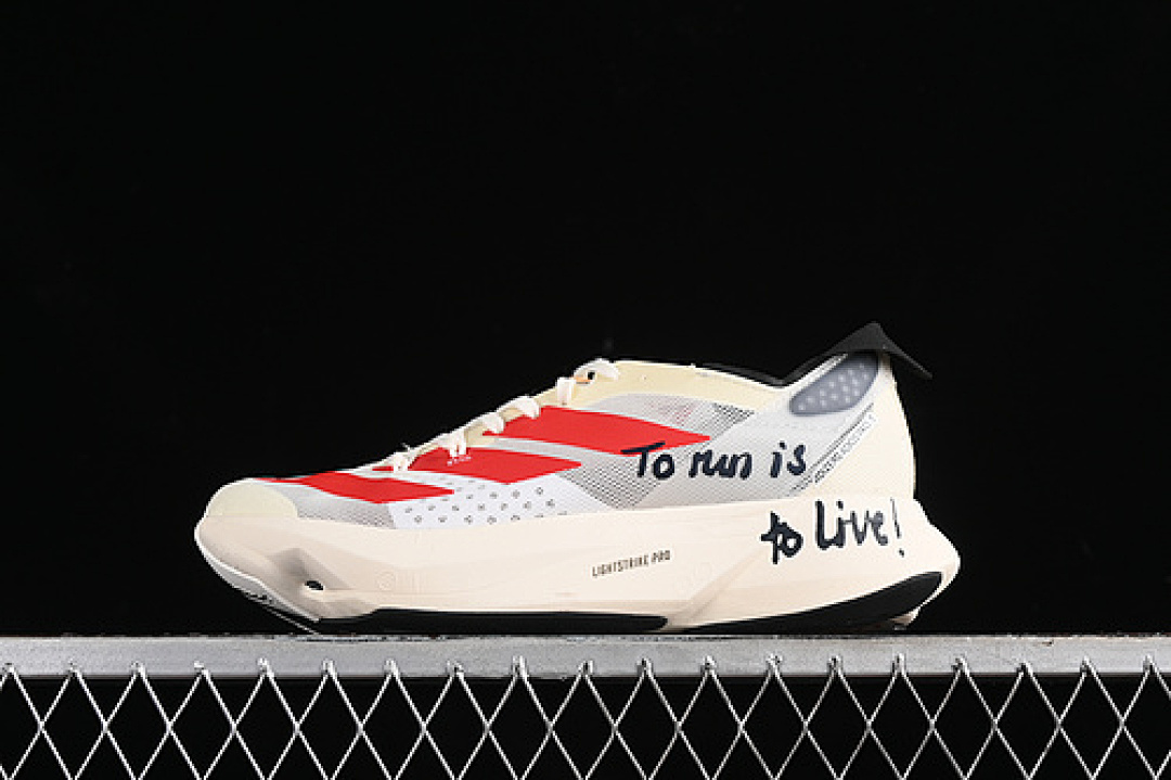 Adidas [GW7261]-[ADIZERO ADIOS TO RUN IS LIVE! OFF WHITE/BETTER SCARLET/SHADOW NAVY]-[UNISEX:36-45], photo 1