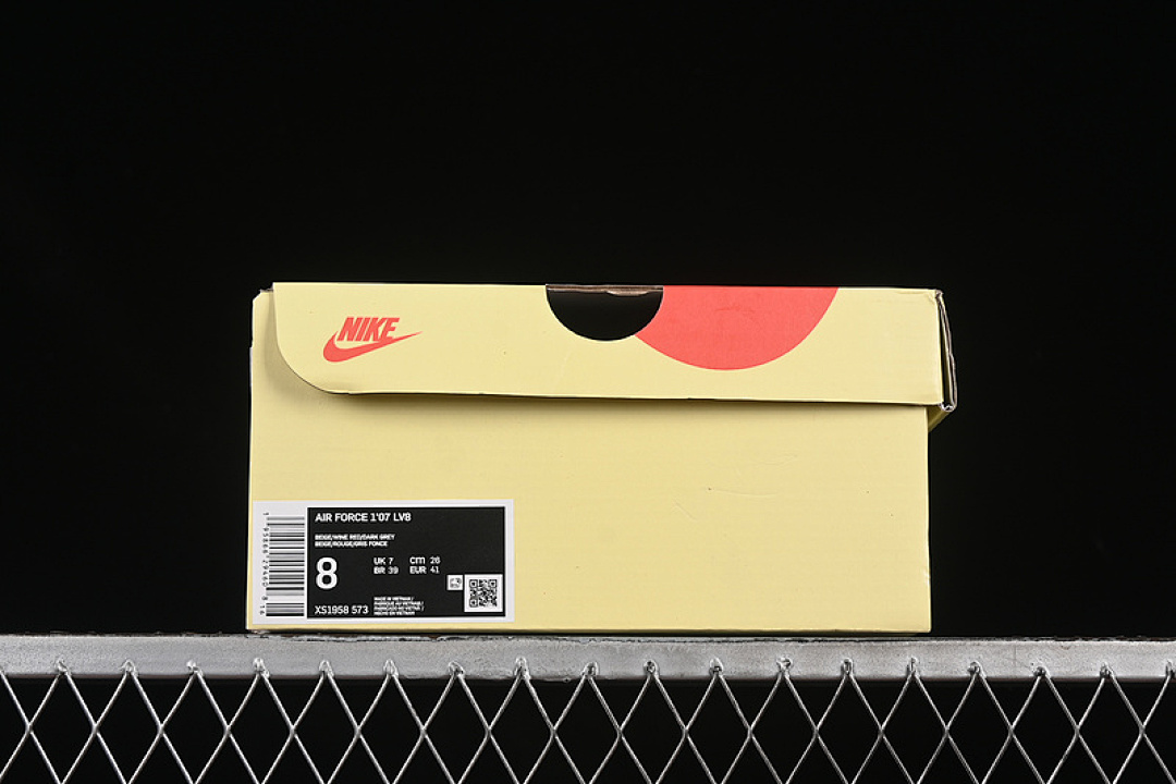 Nike [XS1958-573]-[AIR FORCE 1 07 LOW WHITE/GREY/RED]-[WOMAN:36-39]-[MAN:40-45] - Image 12