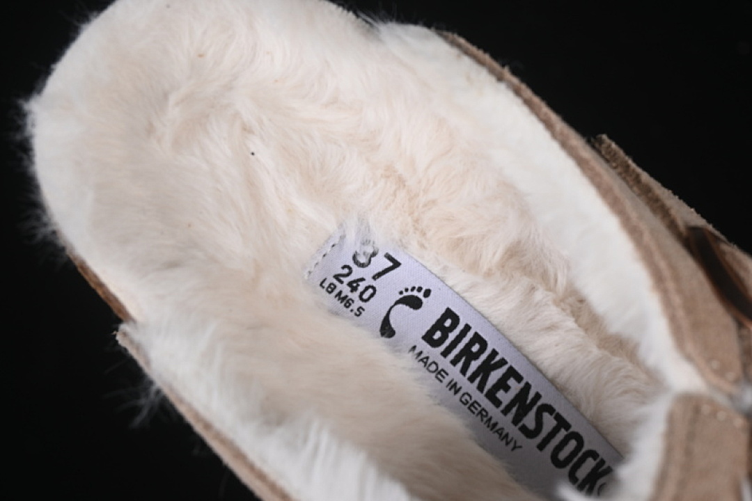 Birkenstock [BIRKENSTOCK AUTUMN AND WINTER FLEECE COLLECTION SAND/KHAKI]-[WOMAN:35-39]-[MAN:40-45] - Image 3