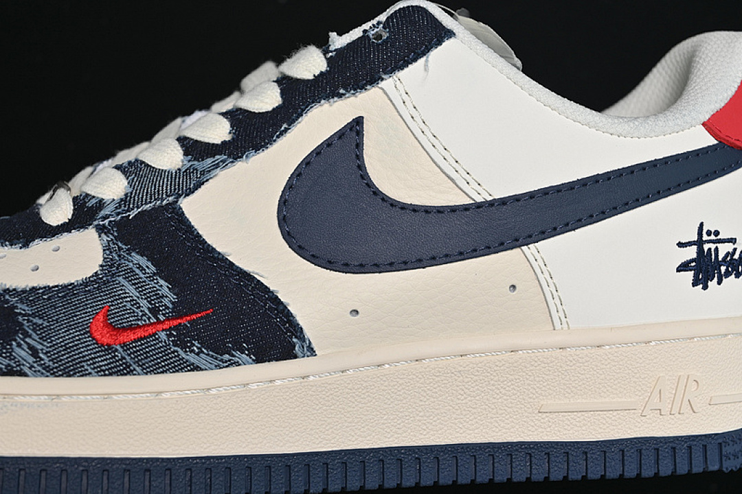 Nike [XS1958-579]-[AIR FORCE 1 07 LOW RED/WHITE/BLUE]-[WOMAN:36-39]-[MAN:40-45] - Image 8
