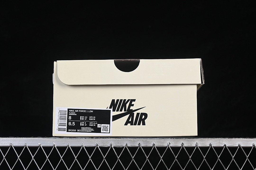 Nike [BK1916-002]-[AIR FORCE 1 07 LOW CASUAL SNEAKERS GREY/BLACK]-[WOMAN:36-39]-[MAN:40-45] - Image 12