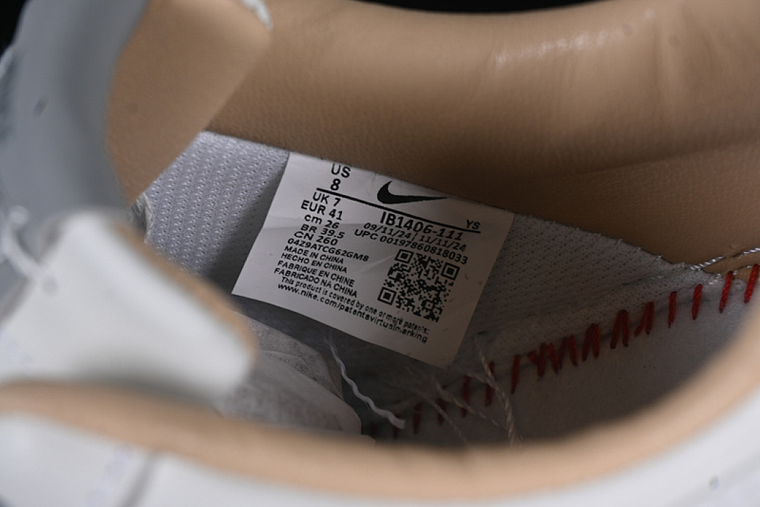 Nike [IB1406-111]-[AIR FORCE 1 07 LOW WHITE/GREY]-[WOMAN:36-39]-[MAN:40-45] - Image 6
