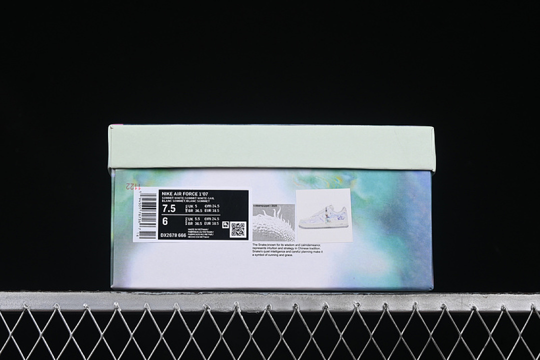 Nike [DX2678-666]-[AIR FORCE 1 07 LOW VIPER CNY WHITE/GREEN/PURPLE]-[WOMAN:36-39]-[MAN:40-45] - Image 12