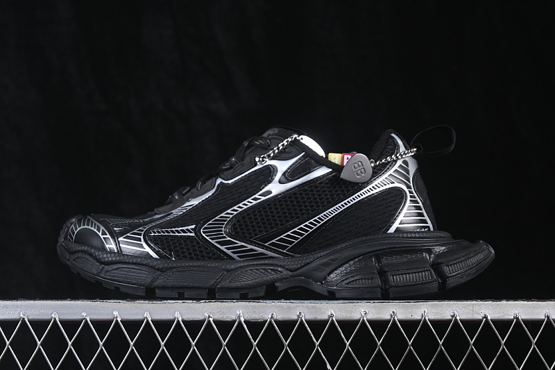 Balenciaga Balenciaga EXTREME LACES TRENDY RUNNING SHOES BLACK/SILVER · W3XCW1000, photo 1