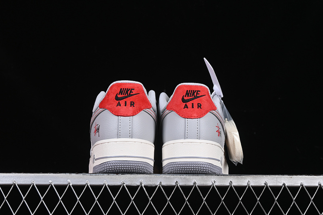 Nike [DM6688-027]-[AIR FORCE 1 07 LOW WHITE/GREY/RED]-[WOMAN:36-39]-[MAN:40-45] - Image 14