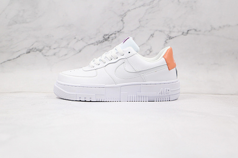 Nike Nike AIR FORCE 1 LOW PIXEL SE WHITE/WHITE/ORANGE · CV8481-100, photo 1