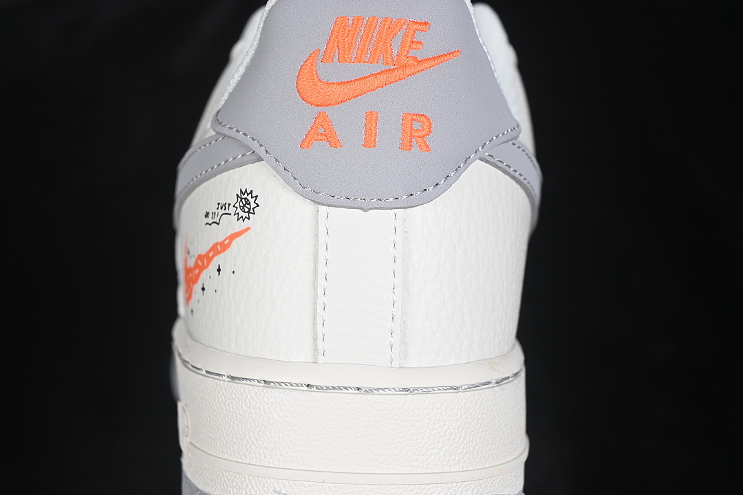 Nike [NH0601-605]-[AIR FORCE 1 07 LOW CASUAL SNEAKERS LIGHT GRAY/WHITE]-[WOMAN:36-39]-[MAN:40-45] - Image 6
