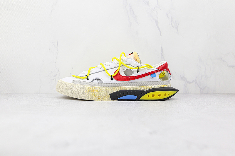 Off-White Nike OW X BLAZER LOW WHITE/UNIVERSITY RED/BLACK · DH7863-100, photo 1