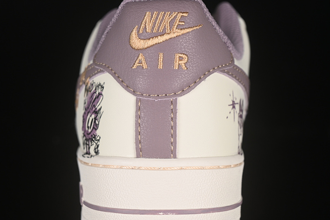 Nike [FJ7740-910]-[AIR FORCE 1 07 LOW PURPLE RABBIT BABY BEIGE/PURPLE]-[WOMAN:36-39]-[MAN:40-45] - Image 7