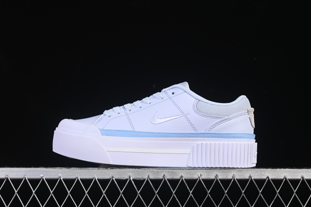 Unbranded [FV5526-001]-[COURT LEGACY LIFT CASUAL SNEAKERS WHITE/SKY BLUE]-[WOMAN:36-39]-[MAN:40-45], photo 1