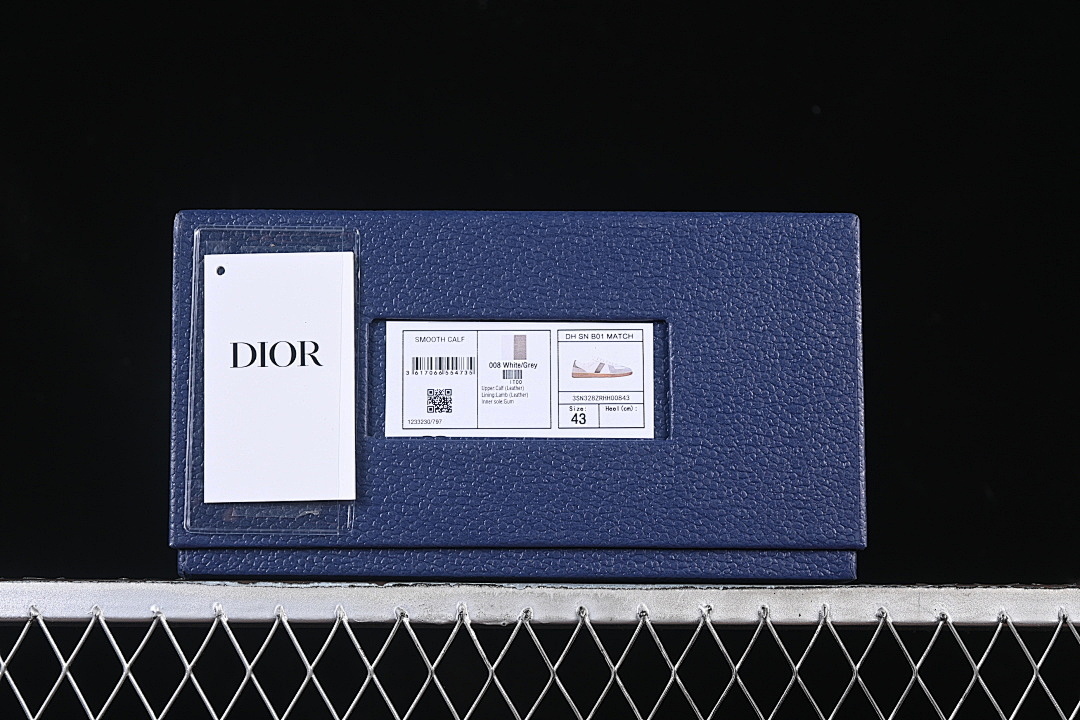 Dior [LOW-TOP DERBY SHOES WHITE/GREY/WHITE]-[WOMAN:39]-[MAN:40-45] - Image 12
