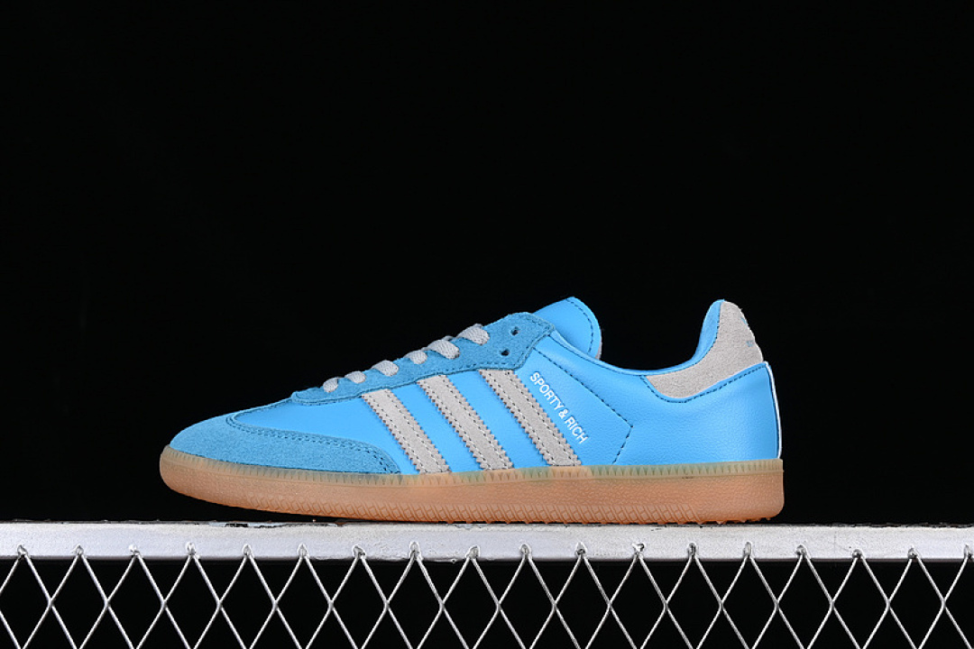 Adidas [IE6975]-[ADIDAS SPORTY & RICH X SAMBA OG BLUE RUSH/CRYSTAL WHITE/GUM THREE]-[WOMAN:36-39]-[MAN, photo 1