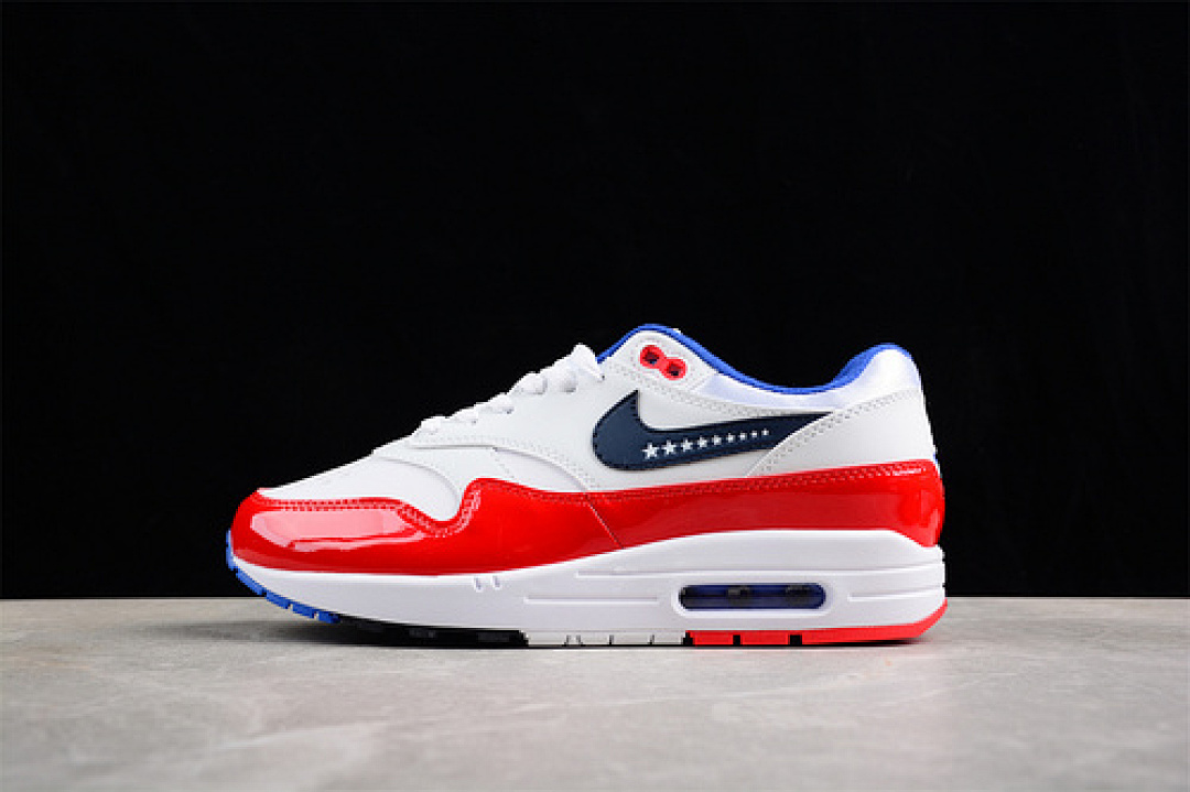 Nike AIR MAX 1 WHITE/BLACK/BLUE/RED · FB9152-100, photo 1
