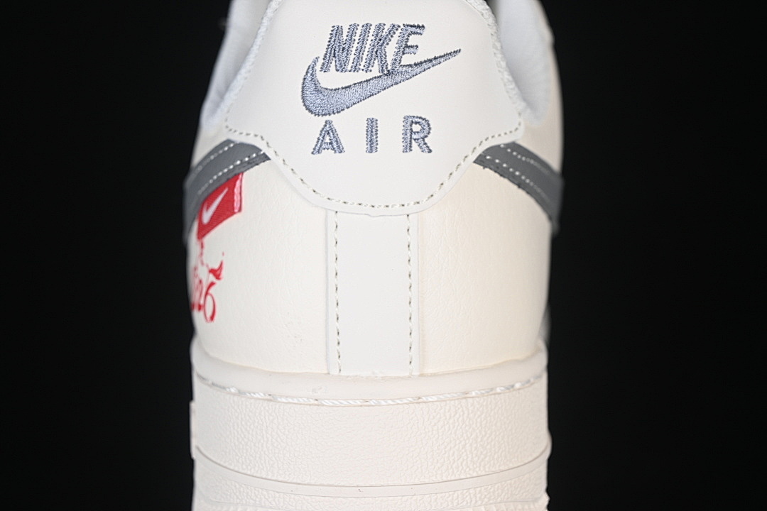 Nike [MZ9588-822]-[AIR FORCE 1 07 LOW WHITE/GREY/RED]-[WOMAN:36-39]-[MAN:40-45] - Image 7