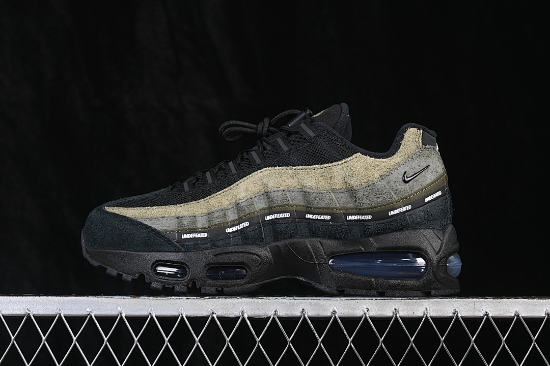 Nike AIR MAX 95 RETRO AIR CUSHIONED SHOES BLACK/GREY/GREEN · IB4523-200, photo 1
