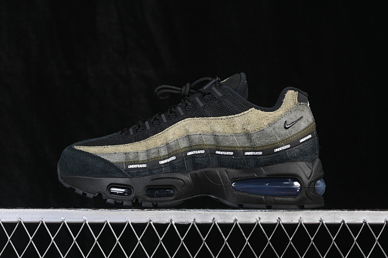 Nike AIR MAX 95 RETRO AIR CUSHIONED SHOES BLACK/GREY/GREEN · IB4523-200, photo 1