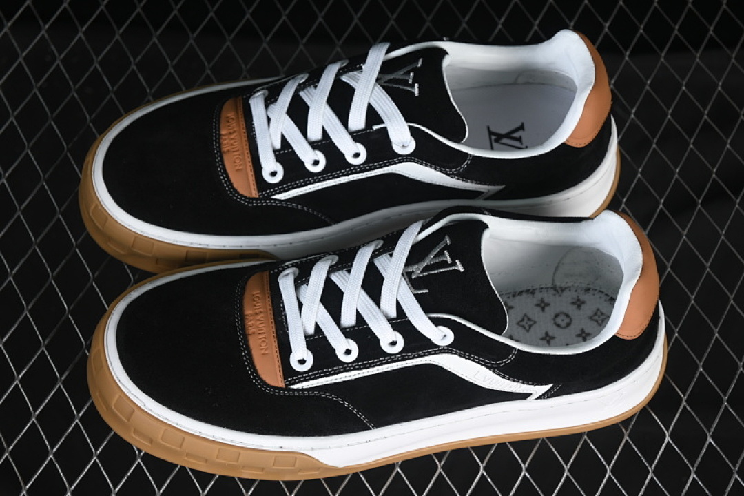 Louis Vuitton [LOUIS VUITTON SKATE SNEAKER CLASSIC 2025SS BLACK/WHITE]-[MAN:39-45] - Image 10
