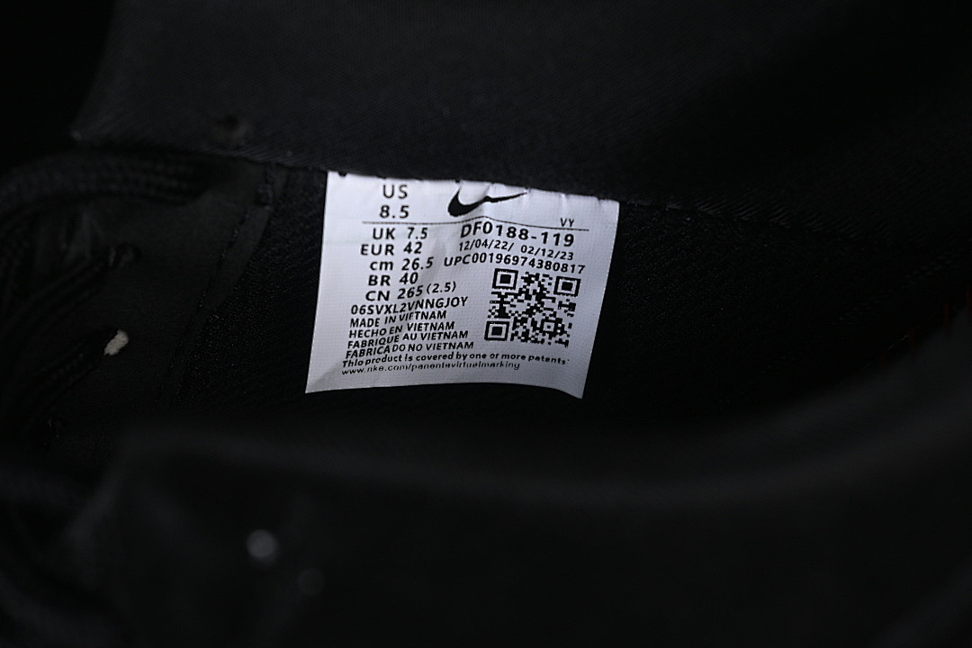 Nike [DF0188-119]-[AIR FORCE 1 07 LOW BLACK/BLACK/BLACK]-[WOMAN:36-39]-[MAN:40-45] - Image 6