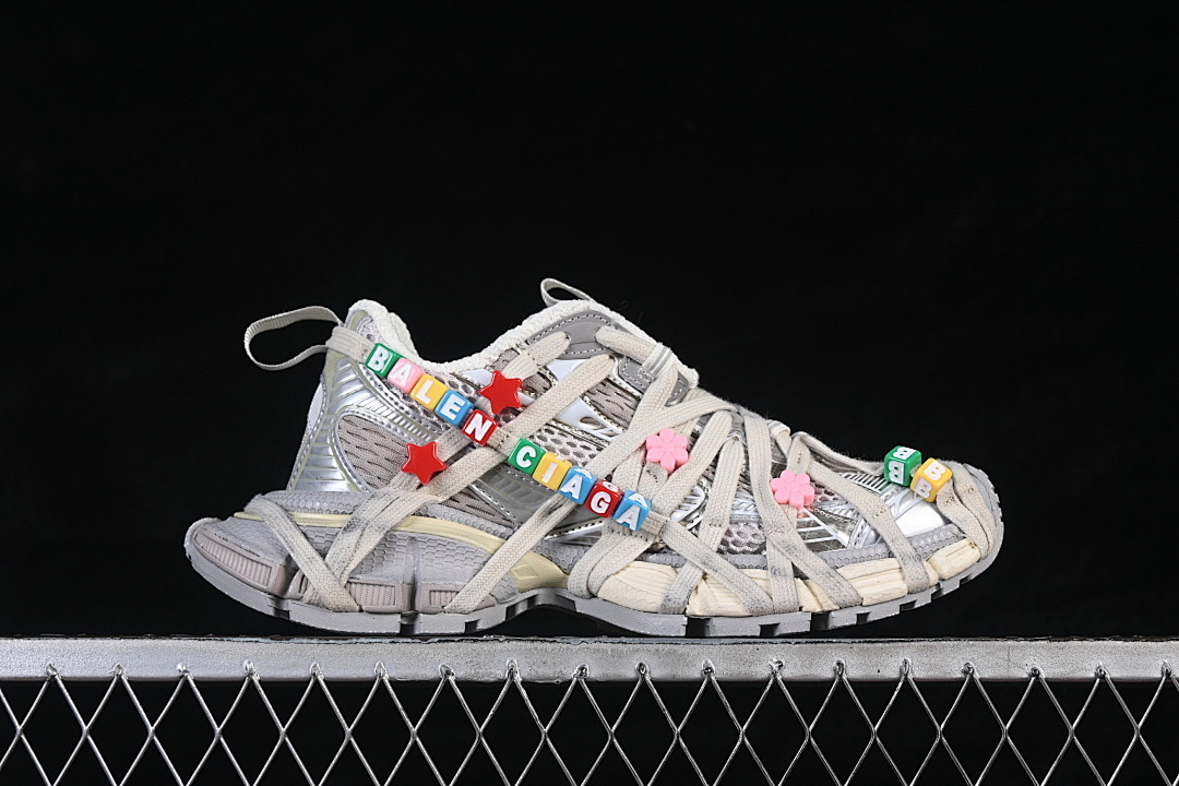 Balenciaga [W3XBD9188]-[EXTREME LACES FASHIONABLE RUNNING SHOES GREY/WHITE]-[WOMAN:35-39]-[MAN:40-46] - Image 17