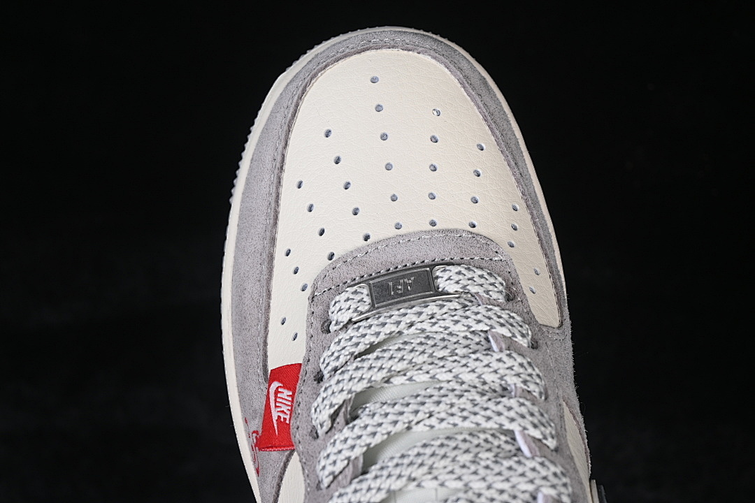 Nike [HT5088-628]-[AIR FORCE 1 07 LOW CASUAL SNEAKERS RED/WHITE/DARK GRAY]-[WOMAN:36-39]-[MAN:40-45] - Image 9