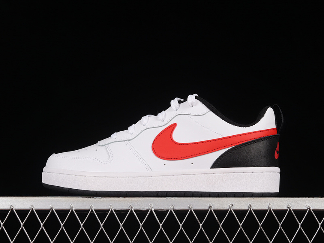 Unbranded [BQ5448-110]-[COURT BOROUGH LOW 2 GS WHITE/UNIVERSITY RED/BLACK]-[WOMAN:36-39]-[MAN:40-45], photo 1