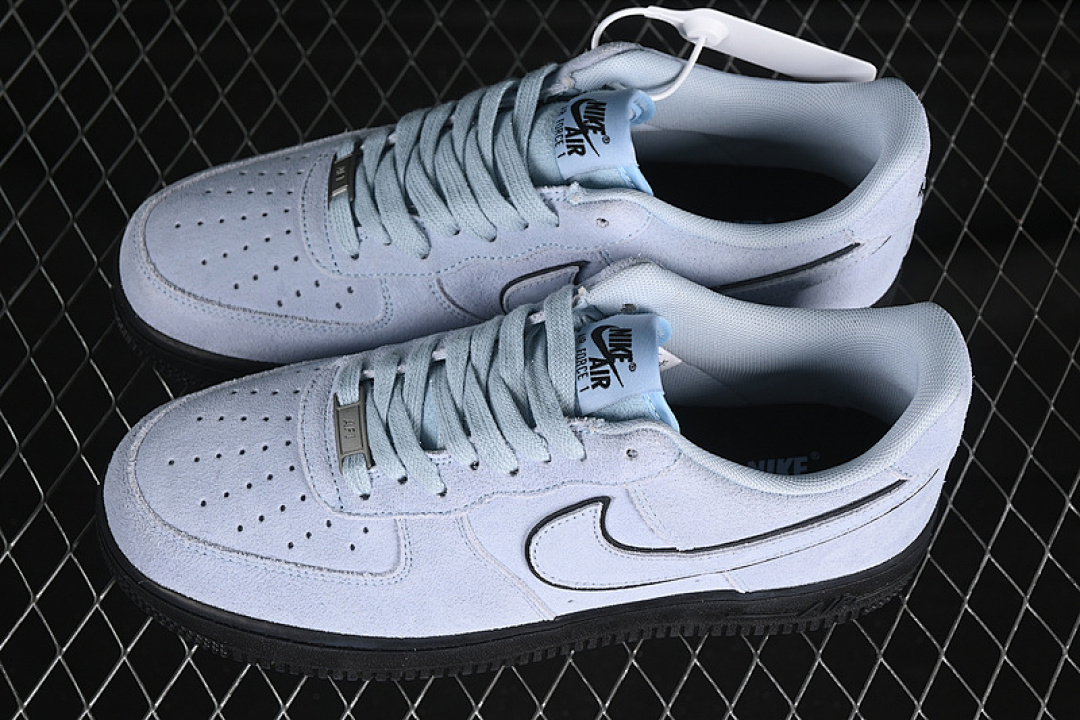 Nike [HQ1966-400]-[AIR FORCE 1 07 LOW LIGHT ARMORY BLUE/BLACK/LIGHT BLUE]-[UNISEX:36-45] - Image 11