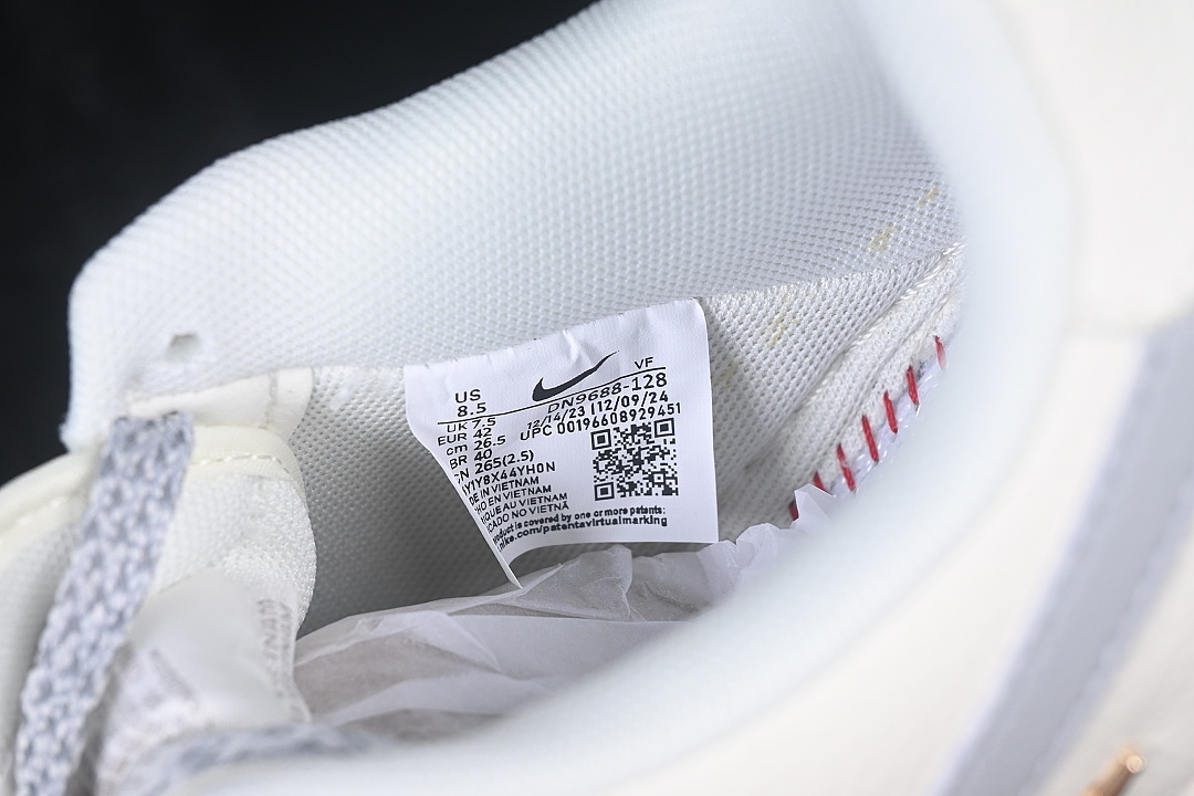 Nike [DN9688-128]-[AIR FORCE 1 07 LOW CASUAL SNEAKERS LIGHT GRAY/GREY]-[WOMAN:36-39]-[MAN:40-45] - Image 5