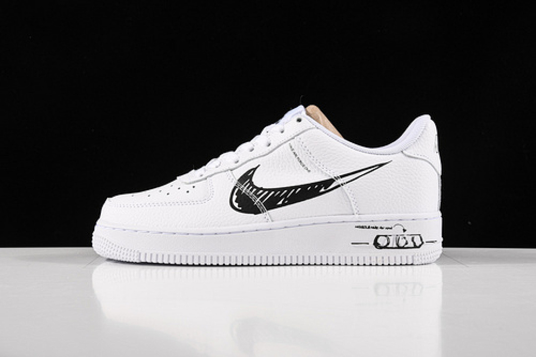 Nike Nike AIR FORCE 1 LOW SKETCH PACK WHITE/BLACK-WHITE · CW7581-101, photo 1