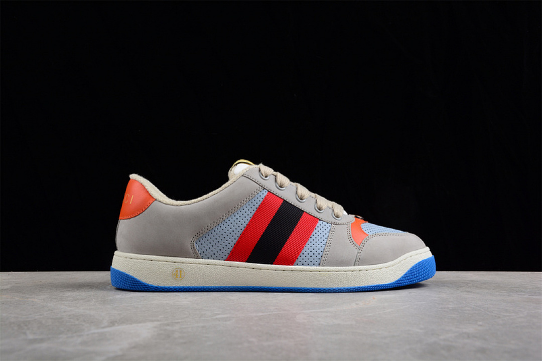 Gucci [GU*CCI ACE EMBROIDERED LOW-TOP GREY/MULTI-COLOR]-[MAN:40-45] - Image 15