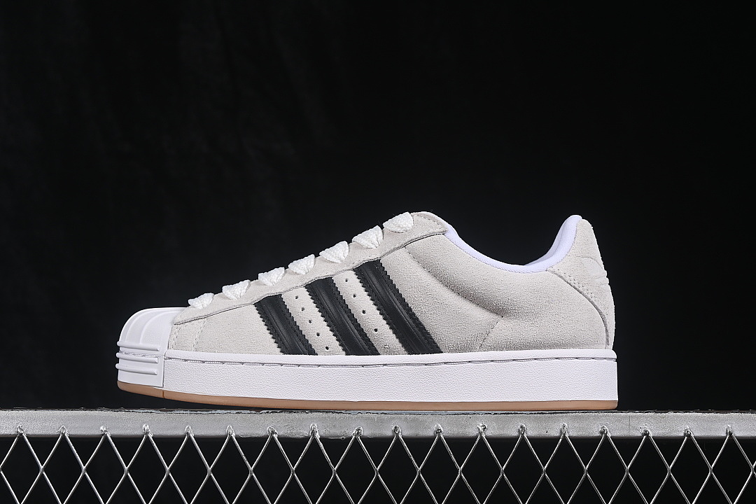 Unbranded [KI3511]-[SUPERSTAR 2 CASUAL BREAD SHOES LIGHT GRAY/WHITE/BLACK]-[WOMAN:36-39]-[MAN:40-45], photo 1
