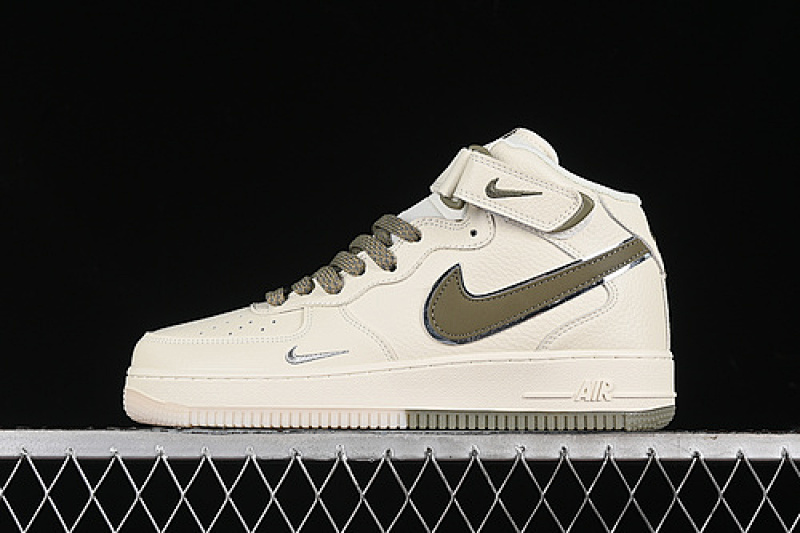 Nike Nike AIR FORCE 1 07 MID OFF WHITE/GREEN · XL0236-231, photo 1