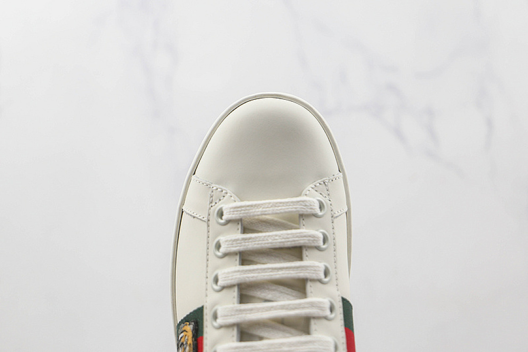 Gucci [GU*CCI ACE EMBROIDERED LOW-TOP SNEAKERS WHITE/GREEN/RED]-[WOMAN:35-39]-[MAN:40-44] - Image 6