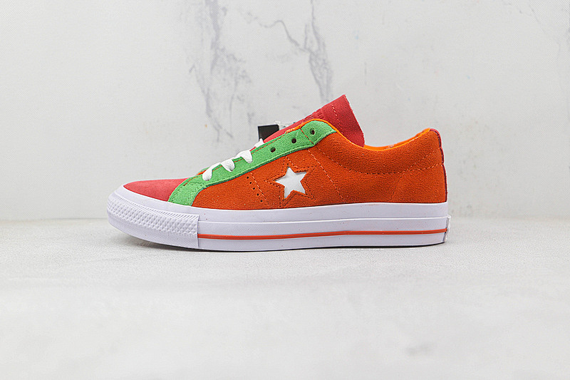 Converse Converse ONE STAR PRO HYPERLOCAL SKATE CULTURE ORANGE/GREEN/WHITE · 171932C, photo 1