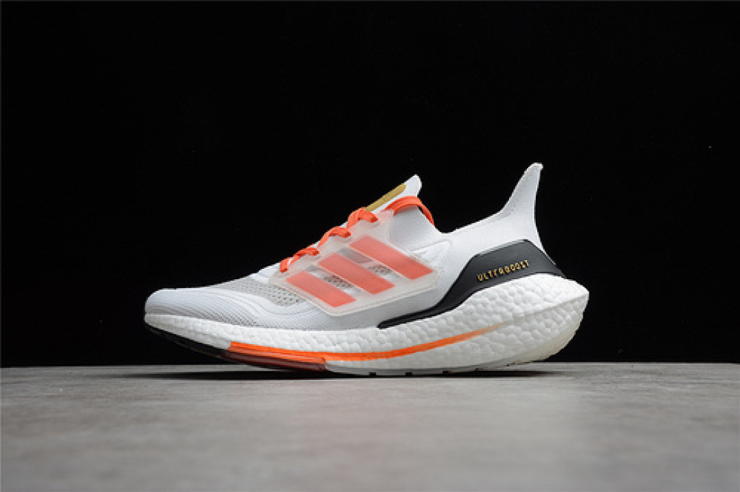 ULTRA BOOST 21 CONSORTIUM CLOUD WHITE/CORE BLACK/ORANGE · FZ2106, photo 1