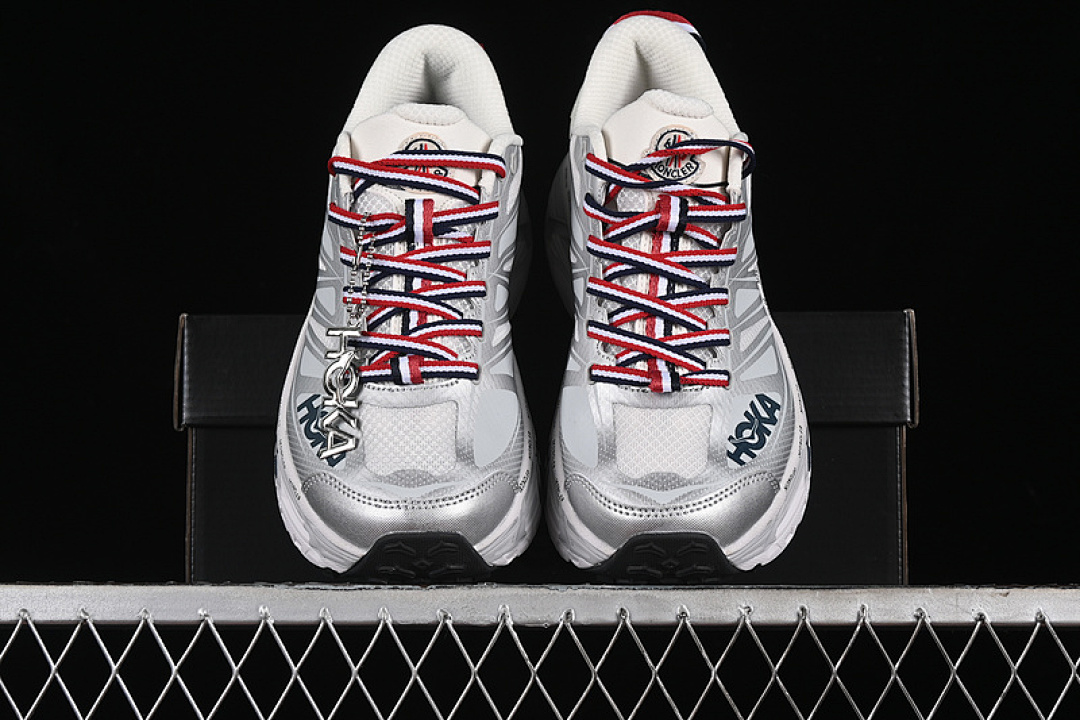 Hoka [1129992 NCHMS]-[MONCLER X HOKA MAFATE SPEED 2 WHITE/RED/BLUE/SILVER]-[WOMAN:36-39]-[MAN:40-45] - Image 13