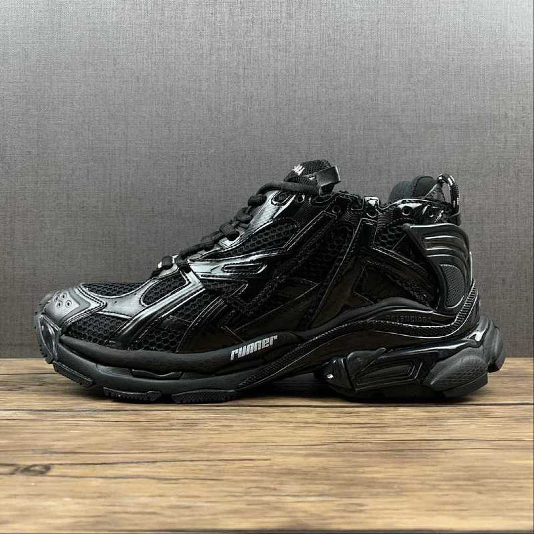 Unbranded [677403-W3RA9-1000]-[RUNNER SNAKER SHOES BLACK/BLACK/BLACK]-[WOMAN:35-39]-[MAN:40-46], photo 1