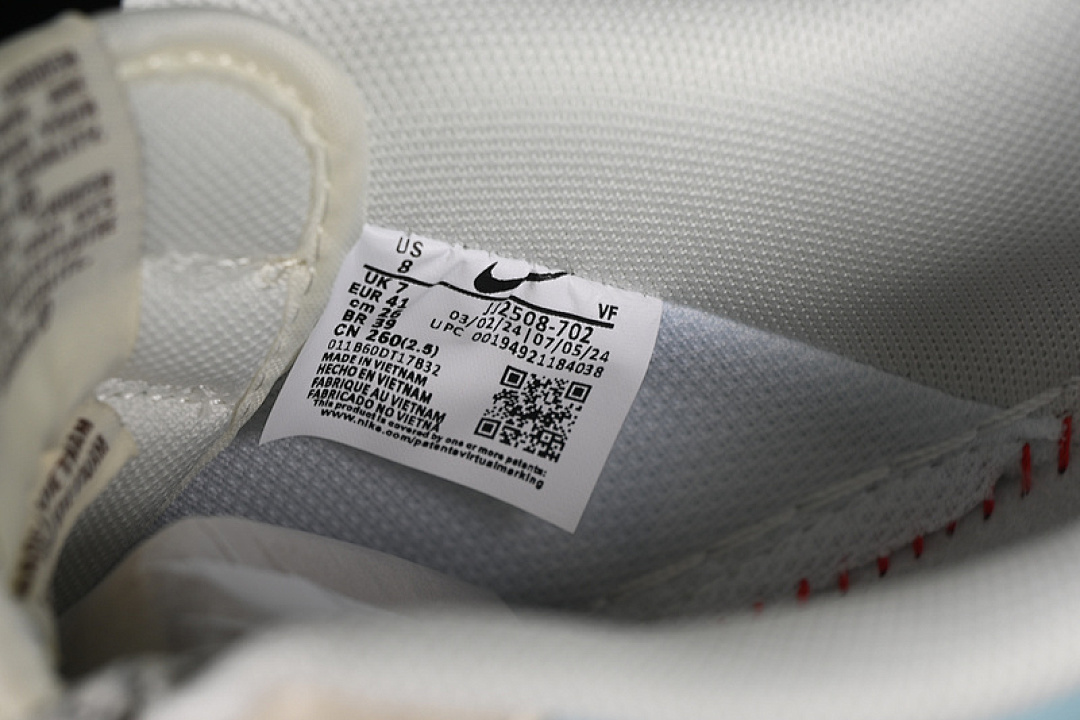 Nike [JJ2508-702]-[AIR FORCE 1 07 LOW LV WHITE/GREY/BLUE/BROWN]-[WOMAN:36-39]-[MAN:40-45] - Image 6