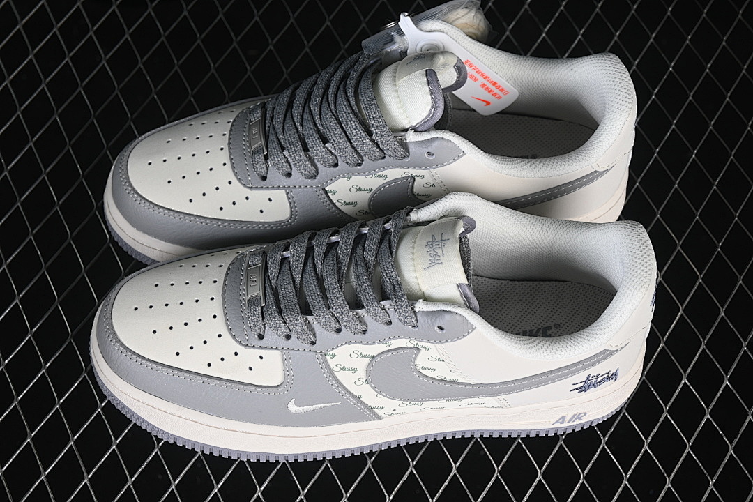 Nike [HH7518-082]-[AIR FORCE 1 07 LOW LOW-TOP CASUAL SNEAKERS WHITE/GREY]-[WOMAN:36-39]-[MAN:40-45] - Image 11