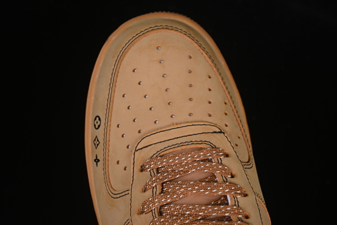 Nike [DK0188-082]-[AIR FORCE 1 07 LOW LV WHEAT/BLACK]-[WOMAN:36-39]-[MAN:40-45] - Image 9