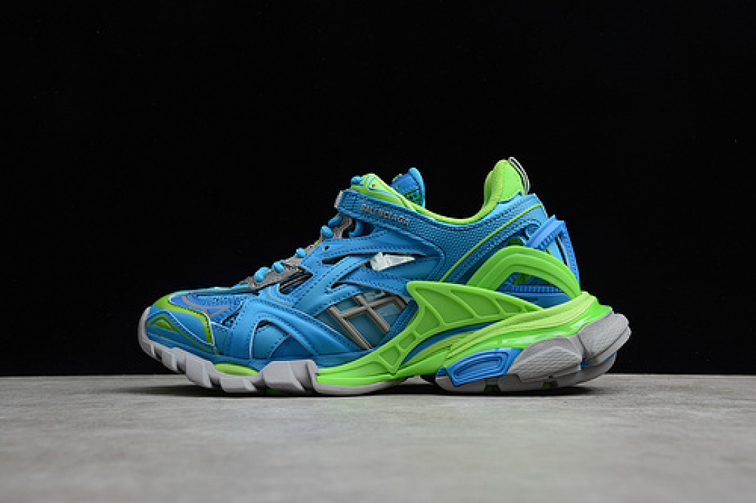 [Balenciaga TRACK 2.0 SHOES BLUE/GREY/GREEN]-[WOMAN:35-39]-[MAN:40-46], photo 1