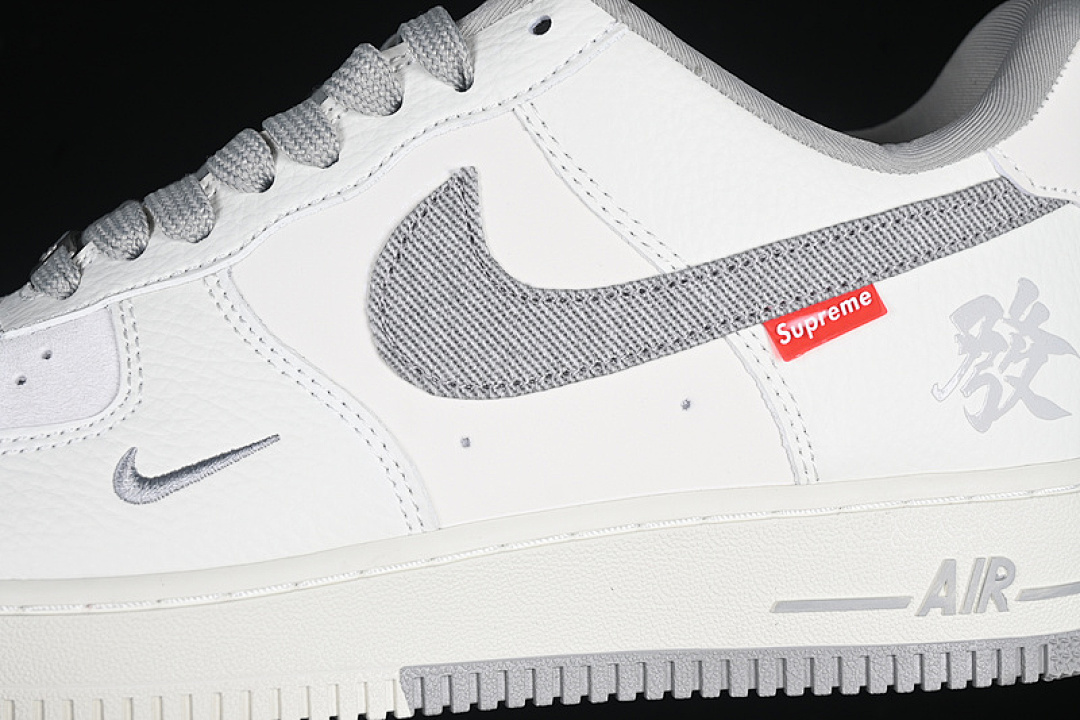 Nike [CH6336-522]-[AIR FORCE 1 07 LOW SUPREME WHITE/GREY]-[WOMAN:36-39]-[MAN:40-45] - Image 7