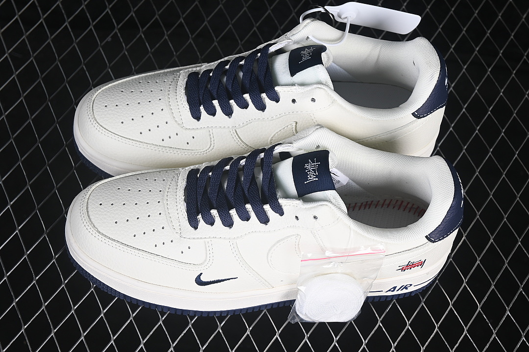 Nike [HO7788-101]-[AIR FORCE 1 07 LOW CASUAL SNEAKERS NAVY BLUE/WHITE]-[WOMAN:36-39]-[MAN:40-45] - Image 10