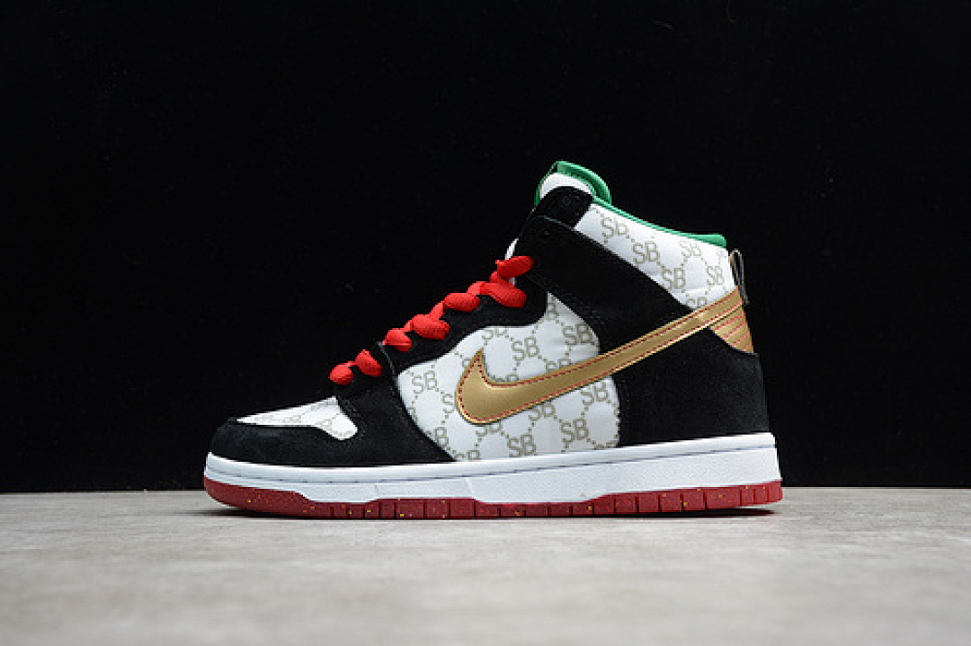 Unbranded [313171-170]-[BLACK SHEEP X DUNK HIGH SB PAID IN FULL WHITE/METALLIC GOLD-BLACK], photo 1