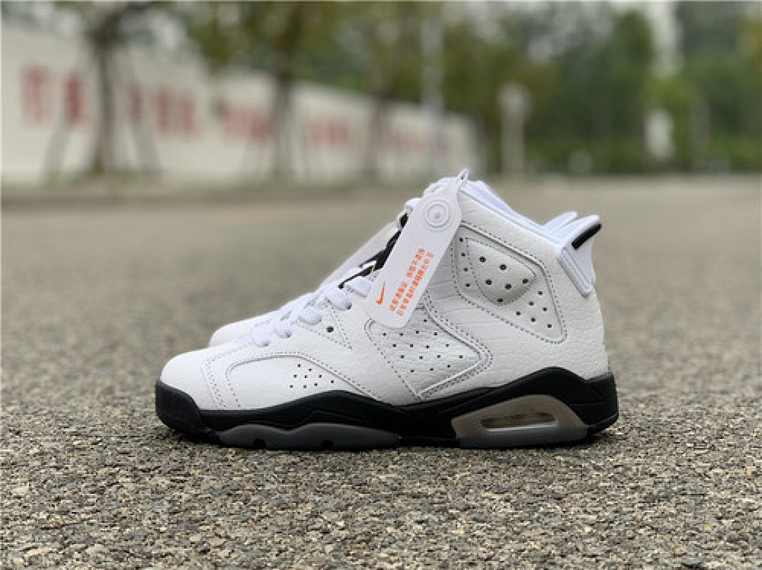 Jordan AIR Jordan 6 RETRO GS ALLIGATOR WHITE/WHITE/BLACK · 384665-110, photo 1