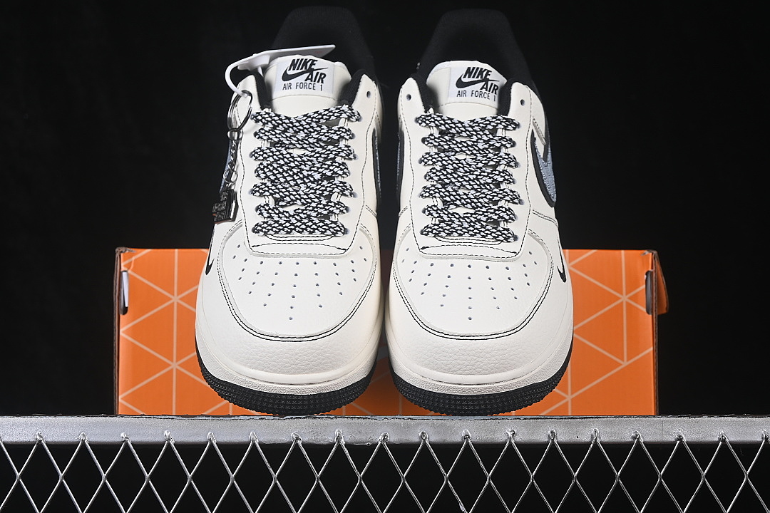 Nike [GS2288-006]-[AIR FORCE 1 07 LOW CASUAL SNEAKERS WHITE/BLACK]-[WOMAN:36-39]-[MAN:40-45] - Image 12