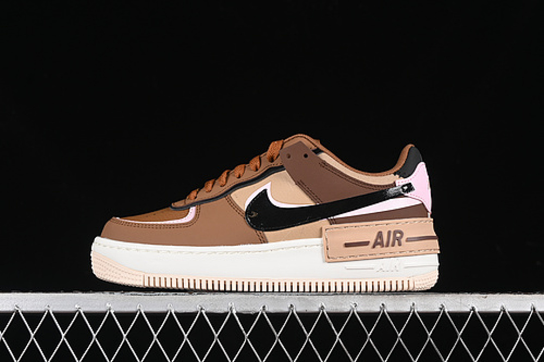 Nike Nike AIR FORCE 1 SHADOW LIGHT BRITISH TAN/PINK FOAM/HEMP/BLACK · DZ1847-200, photo 1